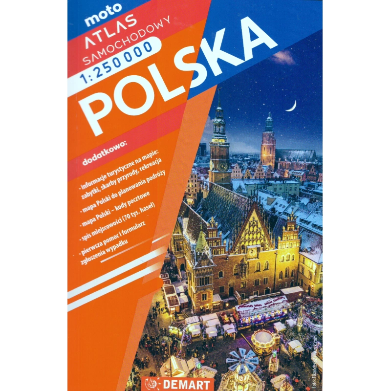 DEMART Polsko 250 000 autoatlas