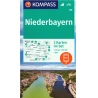 Kompas 160 Niederbayern Dolni Bavorsko 50 000 turisticka mapa