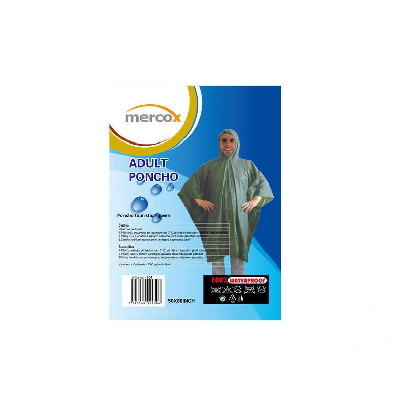 Mercox Poncho zelene turisticke ponco