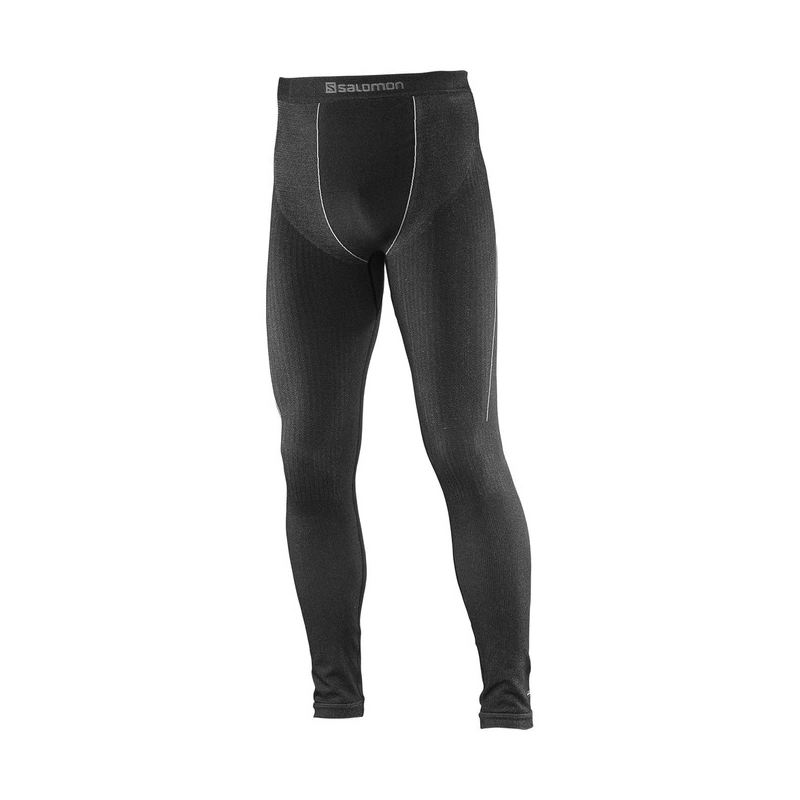 Salomon Primo Warm Tight Seamles M black 382879 panske spodky dlouha nohavice