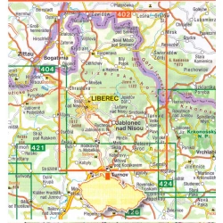SHOCart 402 Jizerske hory, Frydlantsko 40 000 turisticka mapa oblast
