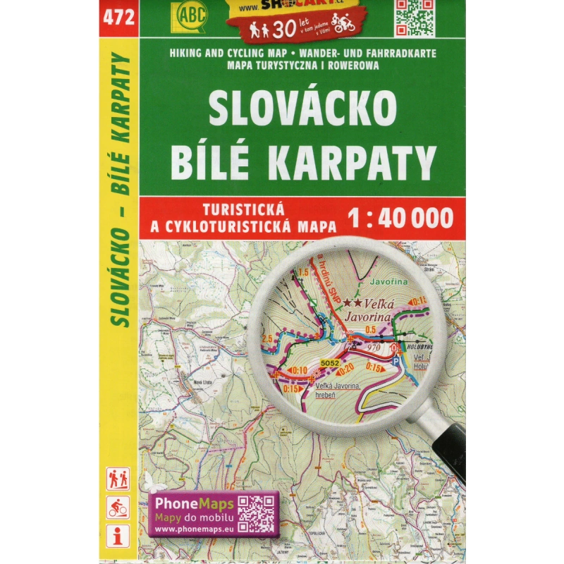 SHOCart 472 Slovacko, Bile Karpaty 40 000 turisticka mapa