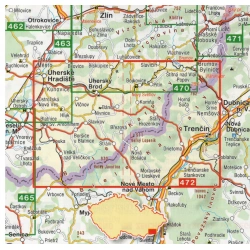 SHOCart 472 Slovacko, Bile Karpaty 40 000 turisticka mapa oblast