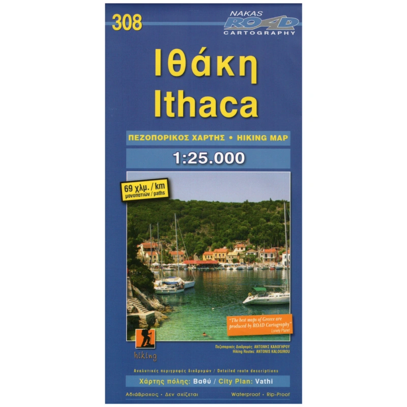 ORAMA 308 Ithaca 25 000 turisticka mapa