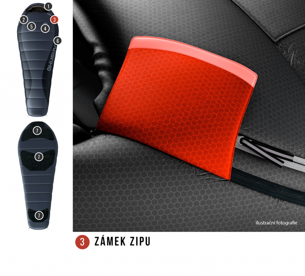 Husky Dopy -25 zimni perovy spaci pytel 3