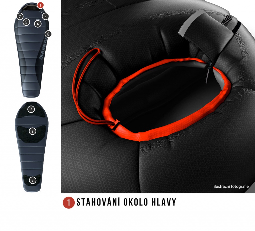 Husky Dopy -25 zimni perovy spaci pytel 6