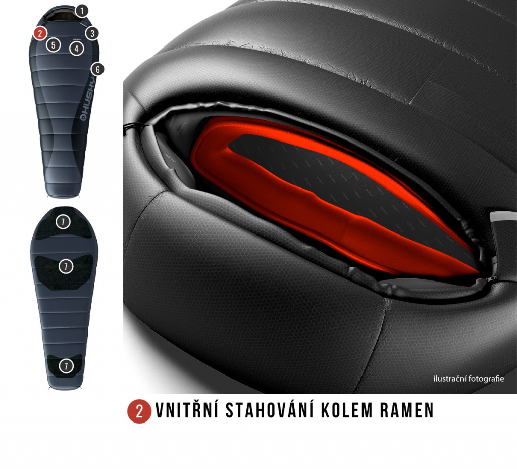 Husky Dopy -25 zimni perovy spaci pytel 8