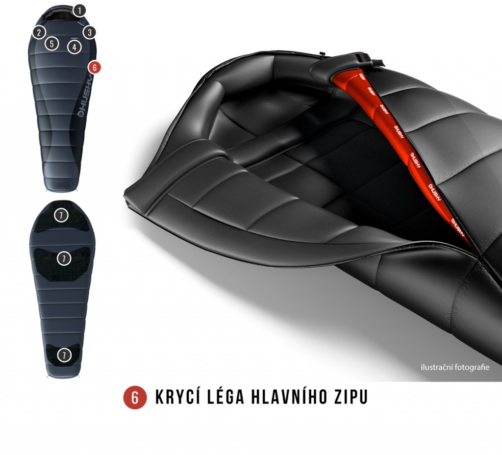 Husky Dopy -25 zimni perovy spaci pytel 9