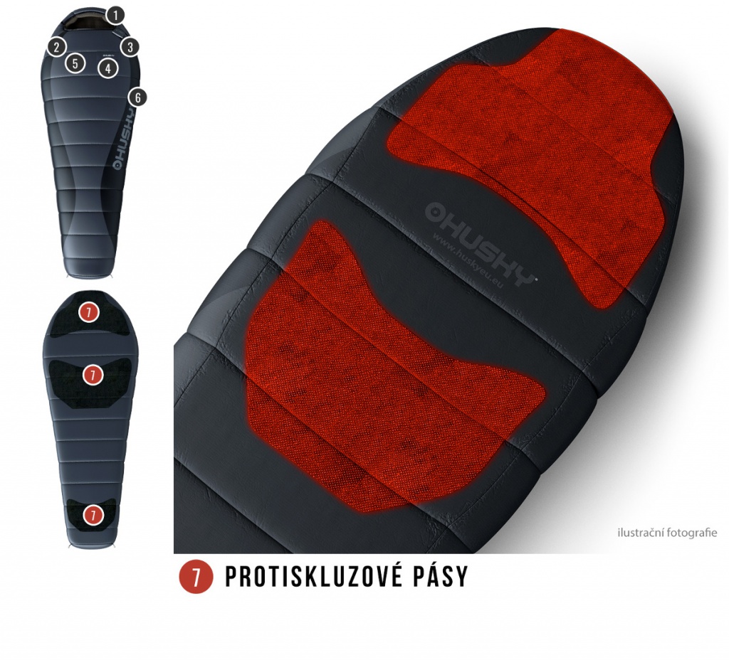 Husky Dopy -25 zimni perovy spaci pytel 10