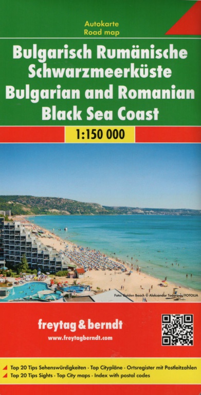 Freytag a Berndt Bulharsko-rumunske cernomorske pobrezi 150 000 automapa2