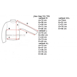 _Jitex Ibes 701 TES tmave modra unisex triko dlouhy rukav zmereno