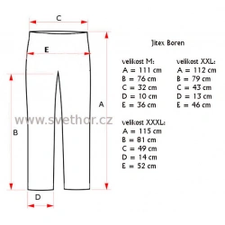 _Jitex Boren 930 TES cerna panske spodky dlouha nohavice Merino vlna