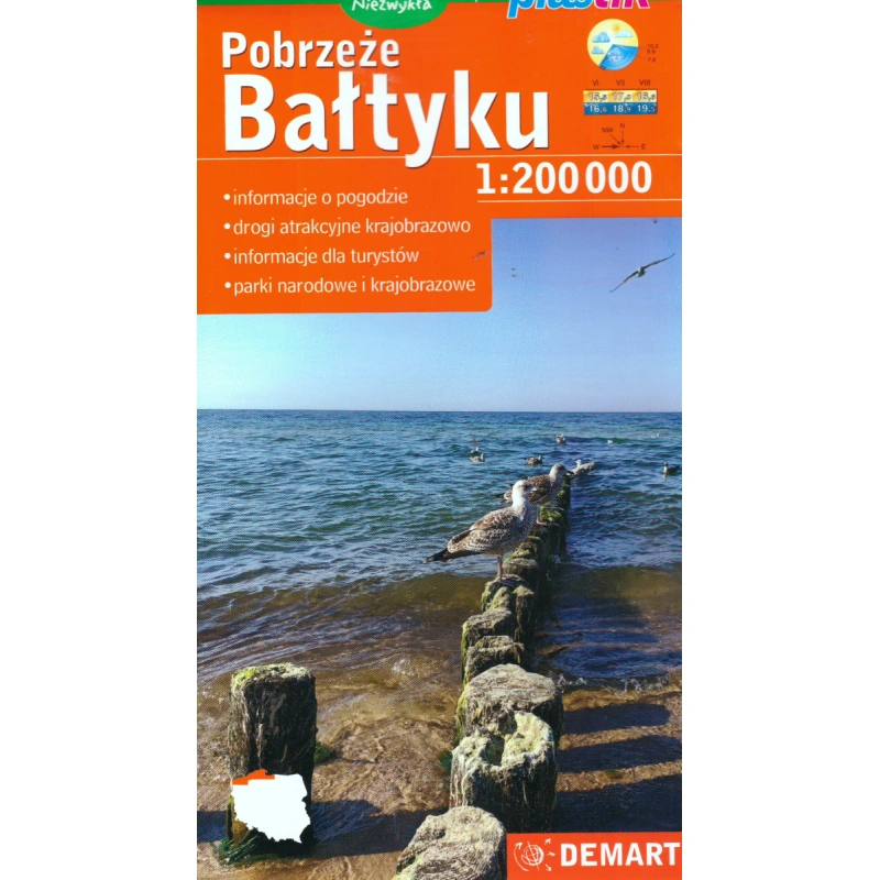 DEMART Pobrzeże Bałtyku Pobrezi Baltu 200 000 automapa
