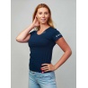 CityZen Breda navy s potiskem Via Czechia damske tricko kratky rukav 95 bavlna
