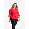 CityZen Rivera cervena damske tricko kratky rukav 95 bavlna pro plnostihle