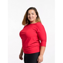 CityZen Rivera cervena damske tricko kratky rukav 95 bavlna pro plnostihle 1