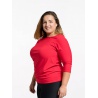 CityZen Rivera cervena damske tricko kratky rukav 95 bavlna pro plnostihle 1