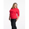 CityZen Rivera cervena damske tricko kratky rukav 95 bavlna pro plnostihle 2