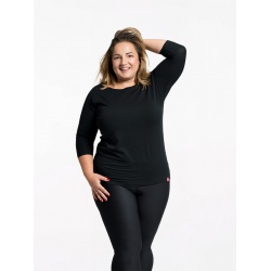 CityZen Rivera cerna damske tricko kratky rukav 95 bavlna pro plnostihle 2
