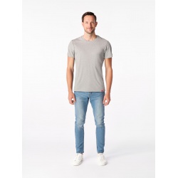 CityZen Davos seda melanz panske triko kratky rukav slim fit 100 bavlna 3