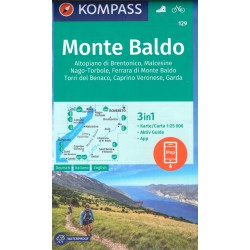 Kompass 129 Monte Baldo 1:25 000