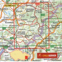 SHOCart 222 Hostynske vrchy Bile Karpaty 100 000 Oblast