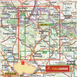 SHOCart 203 Jizerske hory, cesky raj 100 000 Oblast Shocart 203