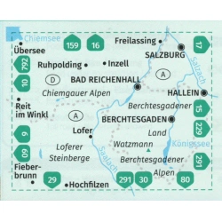 Kompas 14 Berchtesgadener Land, Chiemgauer Alpen 50 000 Oblast