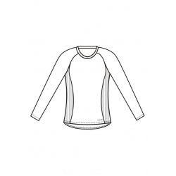 Jitex Kameda 801 syte ruzova damske triko dlouhy rukav Merino vlna 1