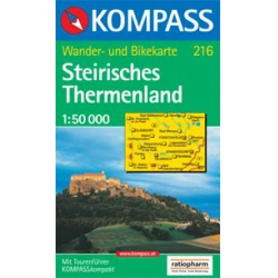 Kompas 216 Steirisches Thermenland 50 000