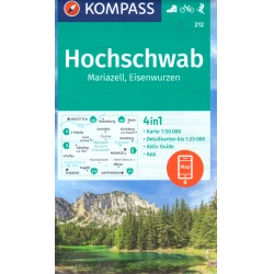 Kompas 212 Hochschwab Mariazell Eisenwurzen 50 000