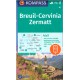 Kompass 87 Breuil, Cervinia, Zermatt 1:50 000