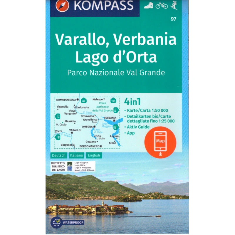 Kompas 97 Omegna, Varallo, Lago d Orta 50 000
