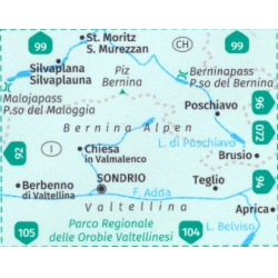 Kompas 93 Bernina, Sondrio 50 000 Oblast