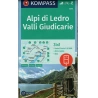 Kompas 071 Alpi di Ledro, Valli Giudicarie 50 000