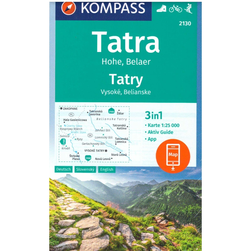 Kompas 2130 Tatry Vysoke, Belianske 25 000
