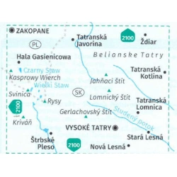Kompas 2130 Tatry Vysoke, Belianske 25 000 Oblast