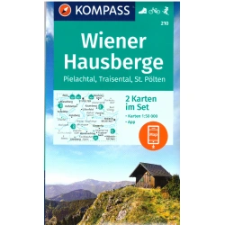 Kompas 210 Wiener Hausberge, Pielachtal, Traisental, St. Polten 50 000