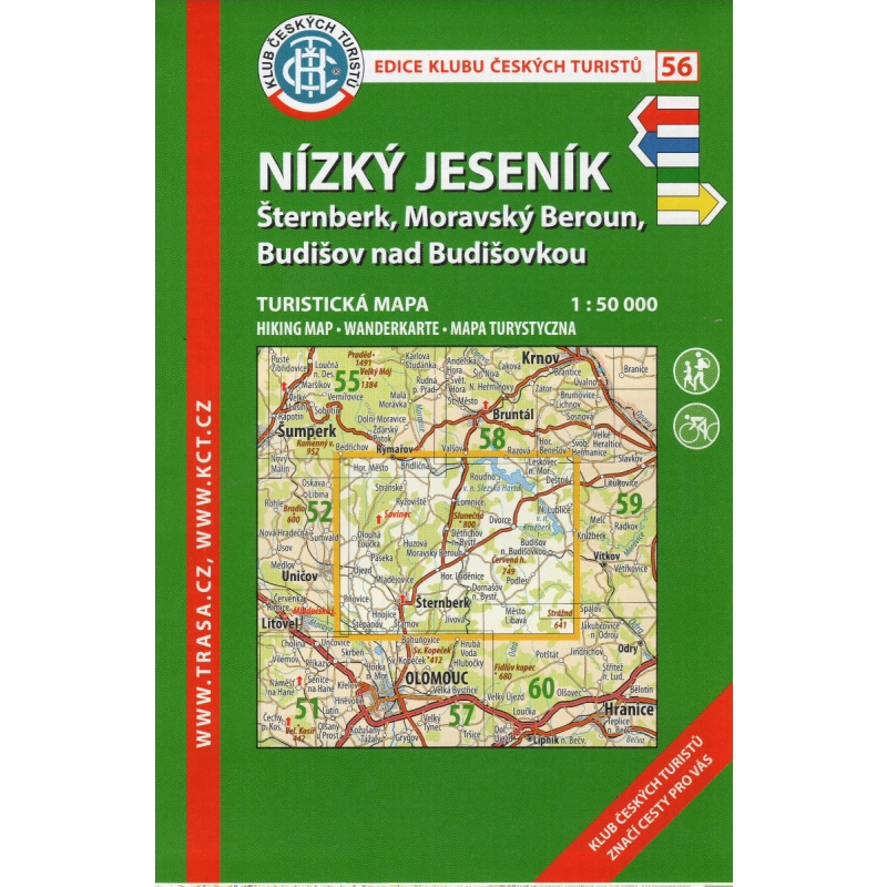 KCT 56 Nizky Jesenik 50 000 turisticka mapa