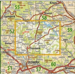 KCT 56 Nizky Jesenik 50 000 turisticka mapa oblast