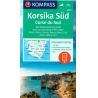 Kompas 2251 Korsika jih 50 000 turisticka mapa