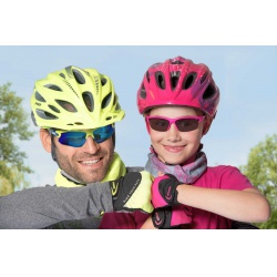 R2 ATR19D Vouk svitive zluta cyklisticke rukavice s kratkymi prsty a gelovymi vyztuhami 2