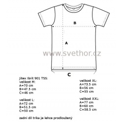 _Jitex Ibrit 901 Ts tmave modra panske triko kratky rukav Merino vlna zmereno