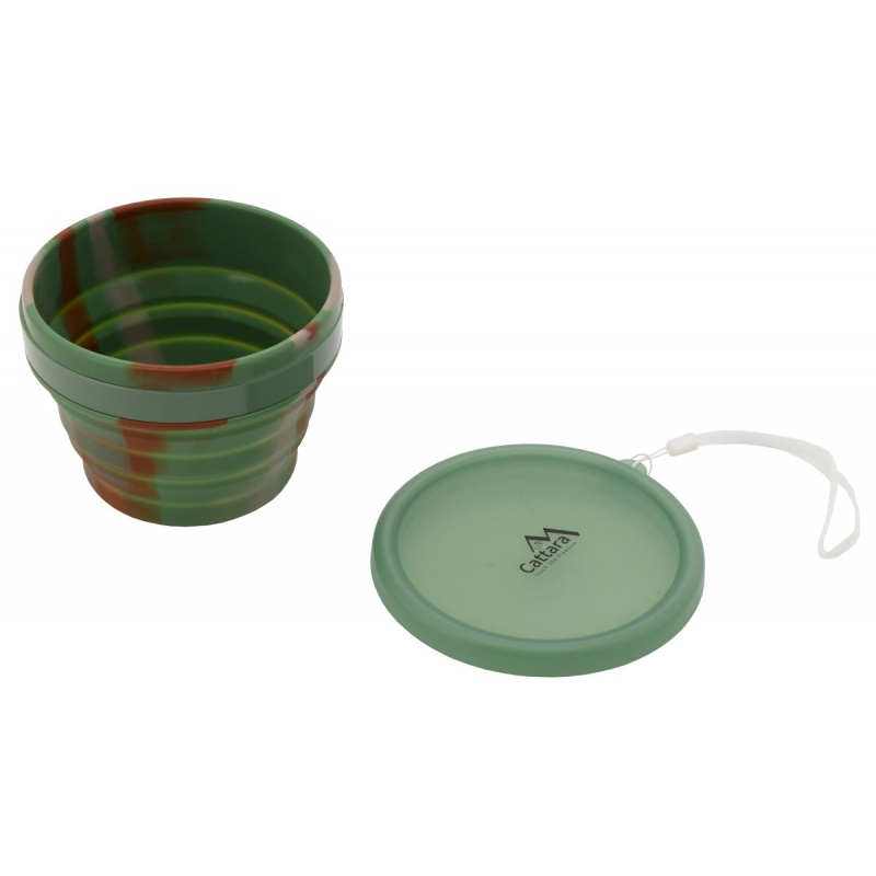 Cattara Silikonova skladaci miska ARMY 550 ml 13636