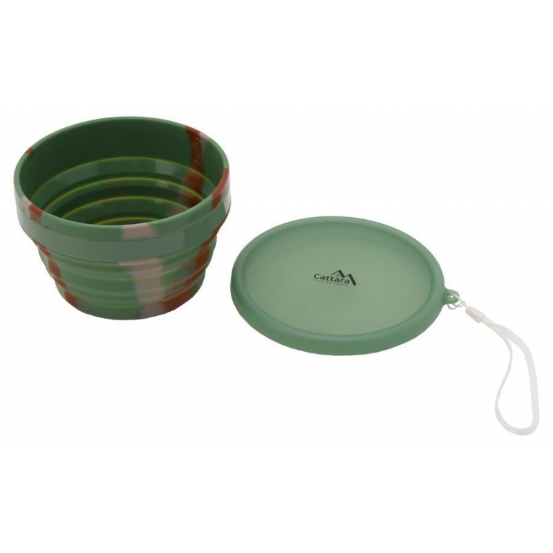 Cattara Silikonova skladaci miska ARMY 950 ml 13637