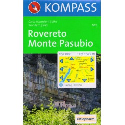 Kompass 101 Rovereto, Monte Pasubio 1:50 000