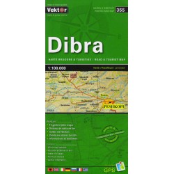 Vektor 355 Albánie Dibra 1:100 000 automapa