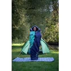 Husky Espace minus 5 stupnu C blue mint ultralehky letni cyklo spaci pytel 4