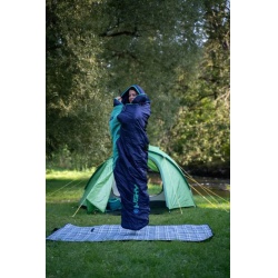 Husky Espace minus 5 stupnu C blue mint ultralehky letni cyklo spaci pytel 5