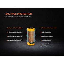 Fenix Nahradni akumulator 16340 950mAh RCR123A USB-C Li-ion ARB-L16-950P 3